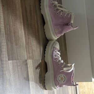 Converse Kids High-Top Sneakers - Light Purple